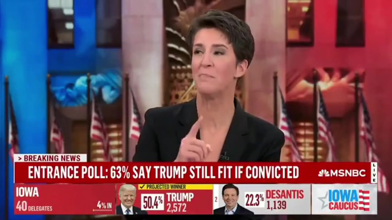 Rachel Maddow Is In Full Panic Mode Over Trump's Big Iowa Win