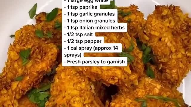 Crispy Chicken Bites - approx 400 calories for 5 bites!