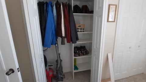 Closetmaid bedroom closet organized