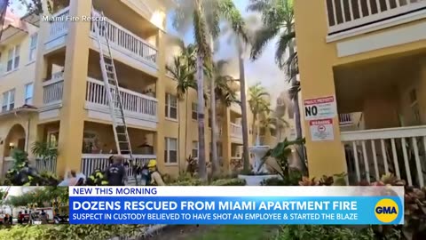 Miami apartment fire forces evacuations ABC News