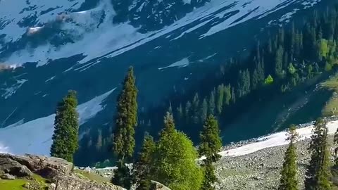 Sukoon wali zindagi. #Nature #gilgitbiltistan #kashmir #trevel #trevelshorts #watercolor #mountains