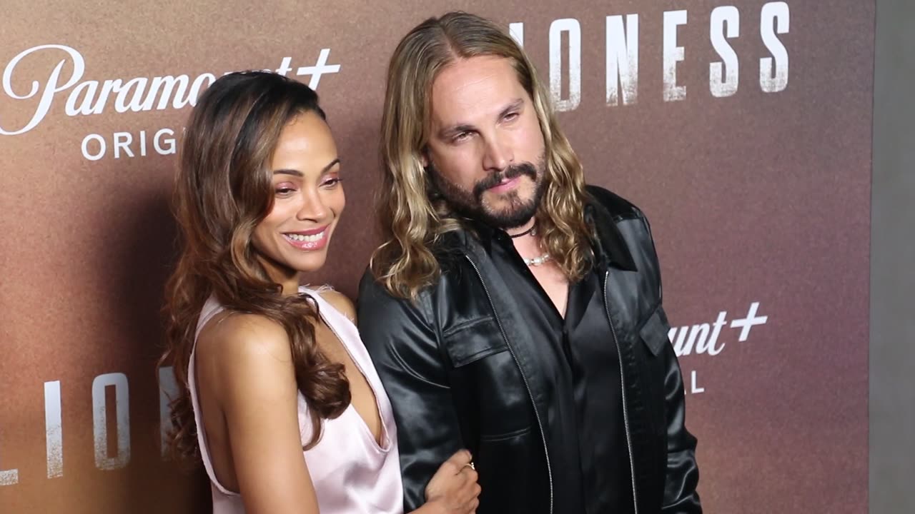 Zoe Saldana & Marco Perego - LA Premiere Of Paramount+ Original Series "Lioness" Season 2