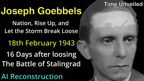 Joseph Goebbels in English AI Reconstruction