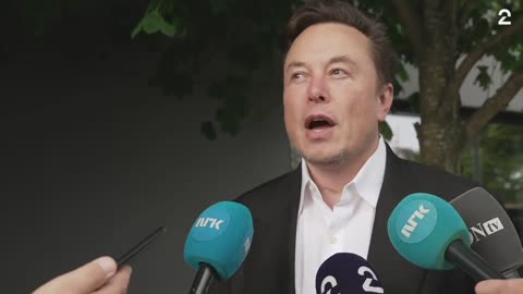 Elon Musk speaks to the press thanking Norway for choosing his Electric Vehicles