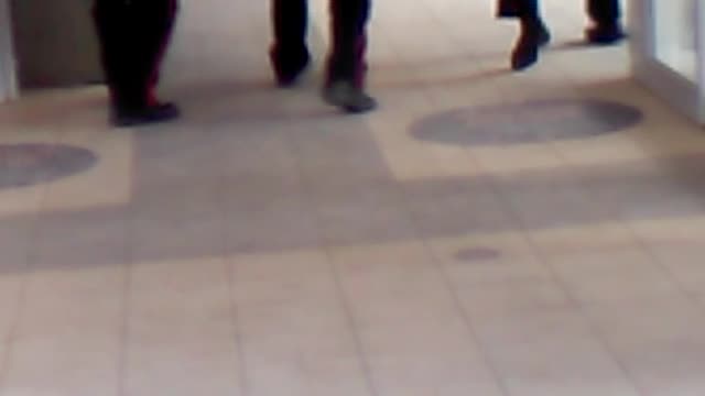 Police Take Down Man with Knives in Bus Terminal