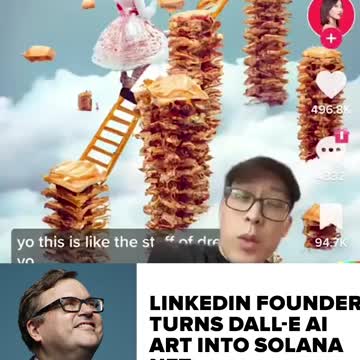 LINKEDIN FOUNDER TURNS DALL-E AI ART INTO SOLANANFTS