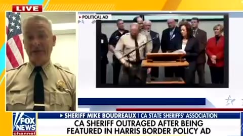 CALIFORNIA SHERIFF FEATURED IN KAMALA HARRIS CAMPAIGN AD“I DO NOT SUPPORT HER”