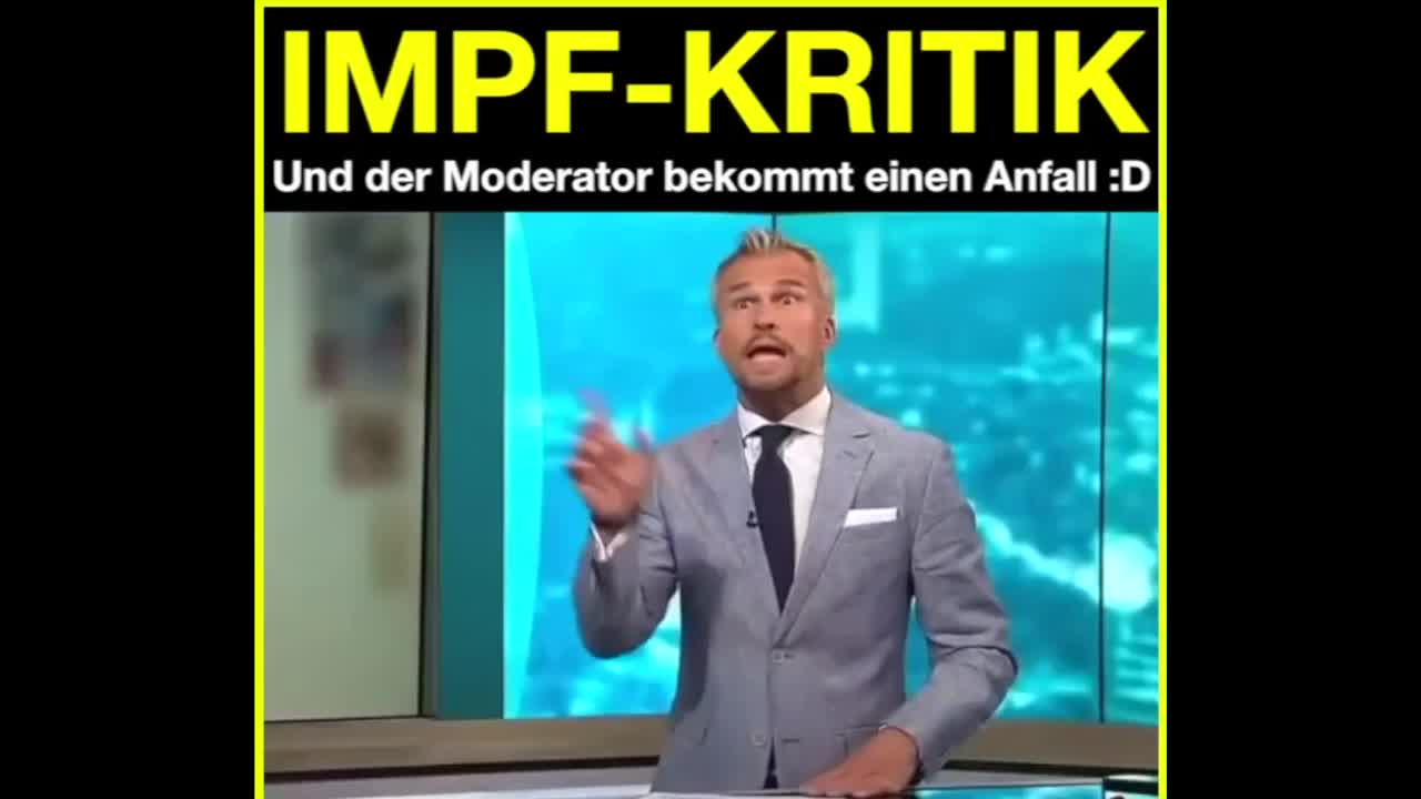 Impfkritik beim Fernsehsender Phoenix: Der Moderator winkt erschreckt ab.