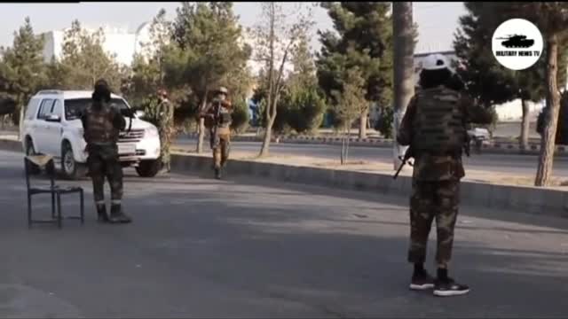 TALIBANS GUARDING THE KABUL AIRPORT