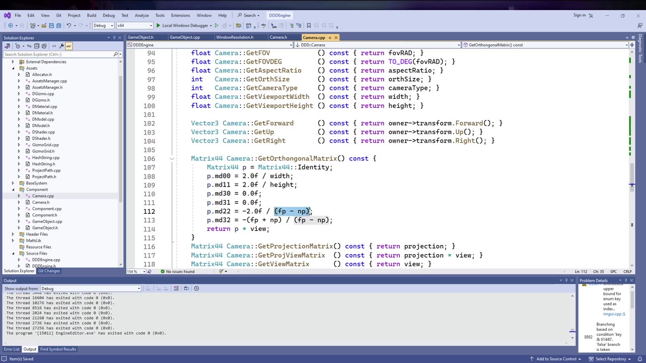 C++ Game Engine|0021|Basic Gameobject class, Camera Class