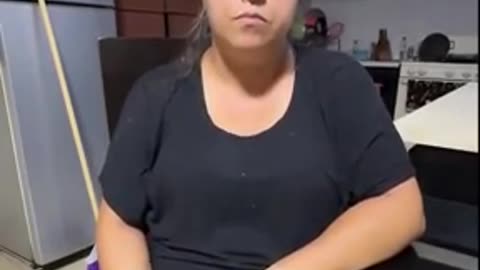 She cleaned the house without knowing it was for her.