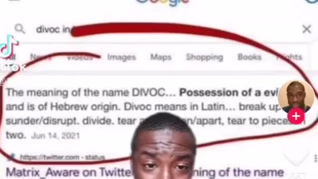 What does Covid reversed mean? Divoc?
