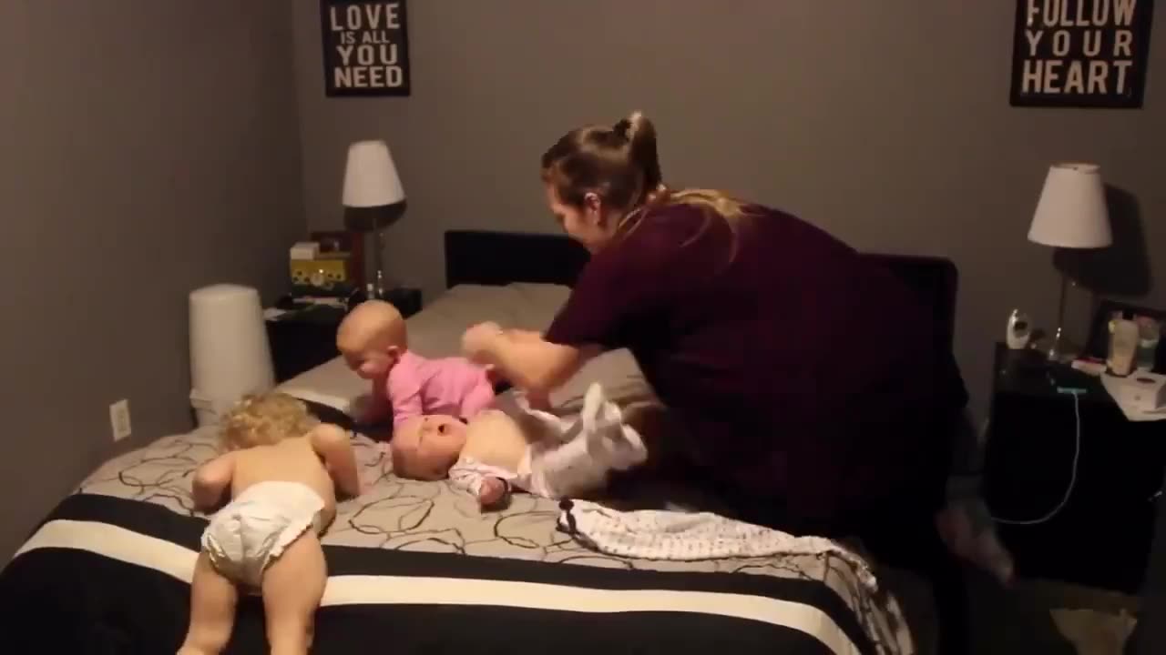 Mom vs Triplets!!!