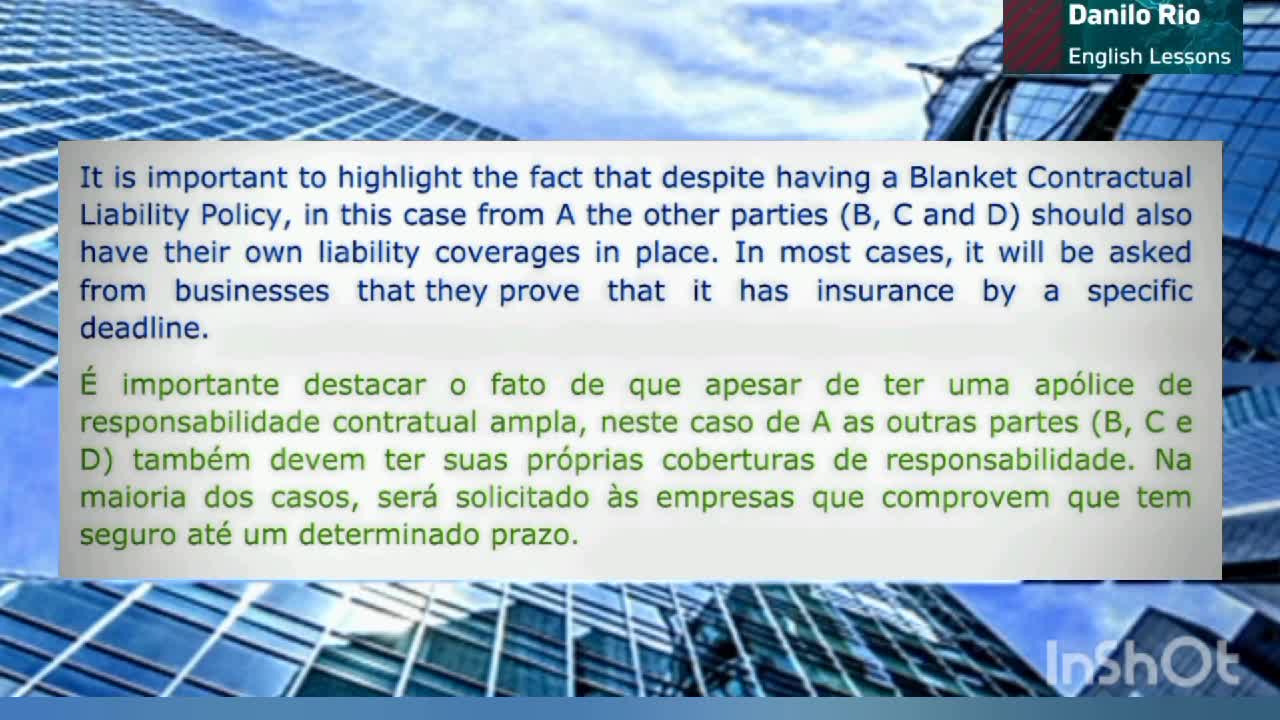 Blanket Contractual Liability Insurance