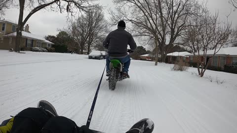 Feb 2021 Dallas Sledding