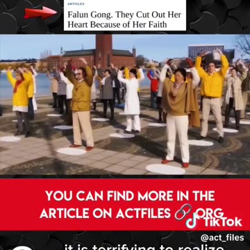 Falun Gong. They Cut Out Her Heart Because of Her Faith