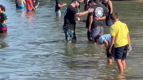 Water Baptism at Pirates Cove Newport Beach