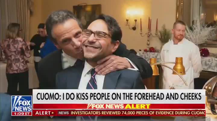 Cuomo Displays Slideshow of Him Touching And Kissing Everyone