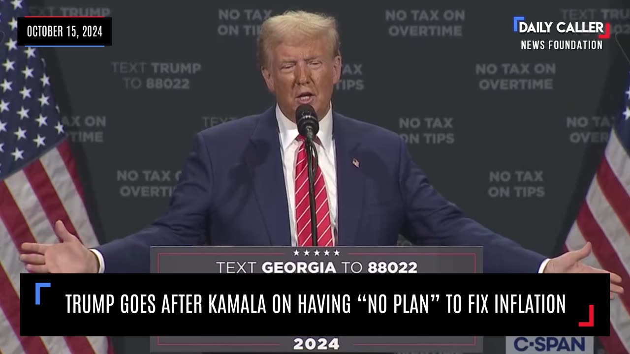 Trump Goes After Kamala On Having "No Plan" To Fix Inflation