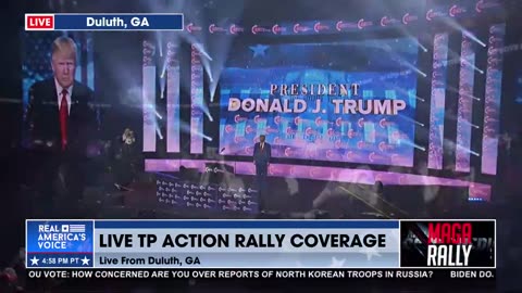 TRUMP TAKES STAGE IN GEORGIA