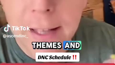 DNC schedule described