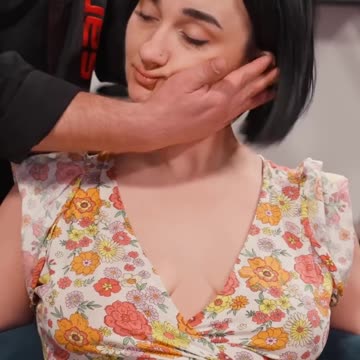 Extreme back chiropractic adjustment and lumbar back cracks for Mary