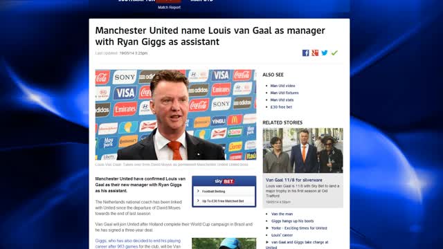 Louis Van Gaal appointed as new Manchester United manager!