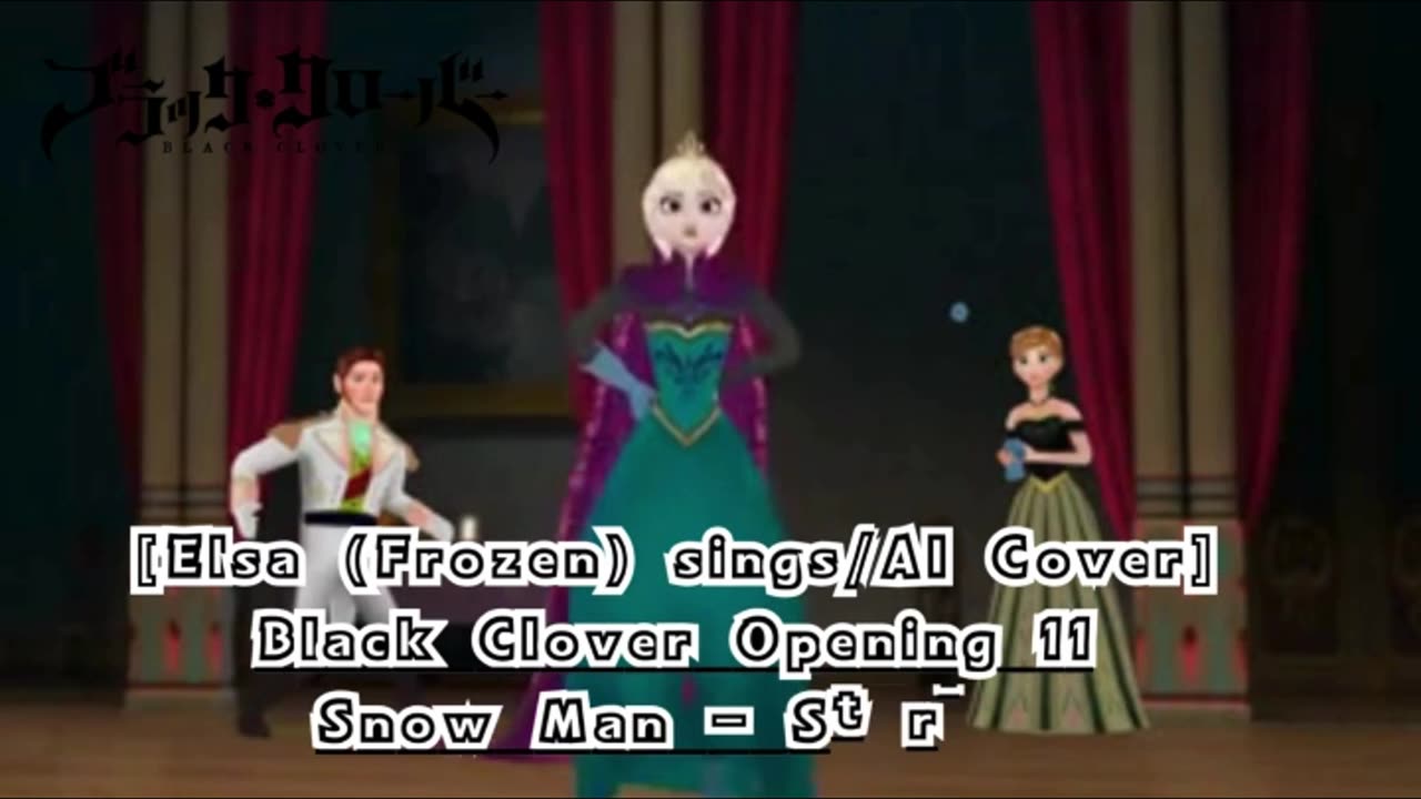 [Elsa (Frozen) sings/AI Cover] Black Clover Opening 12 TOMORROW X TOGETHER - Everlasting Shine