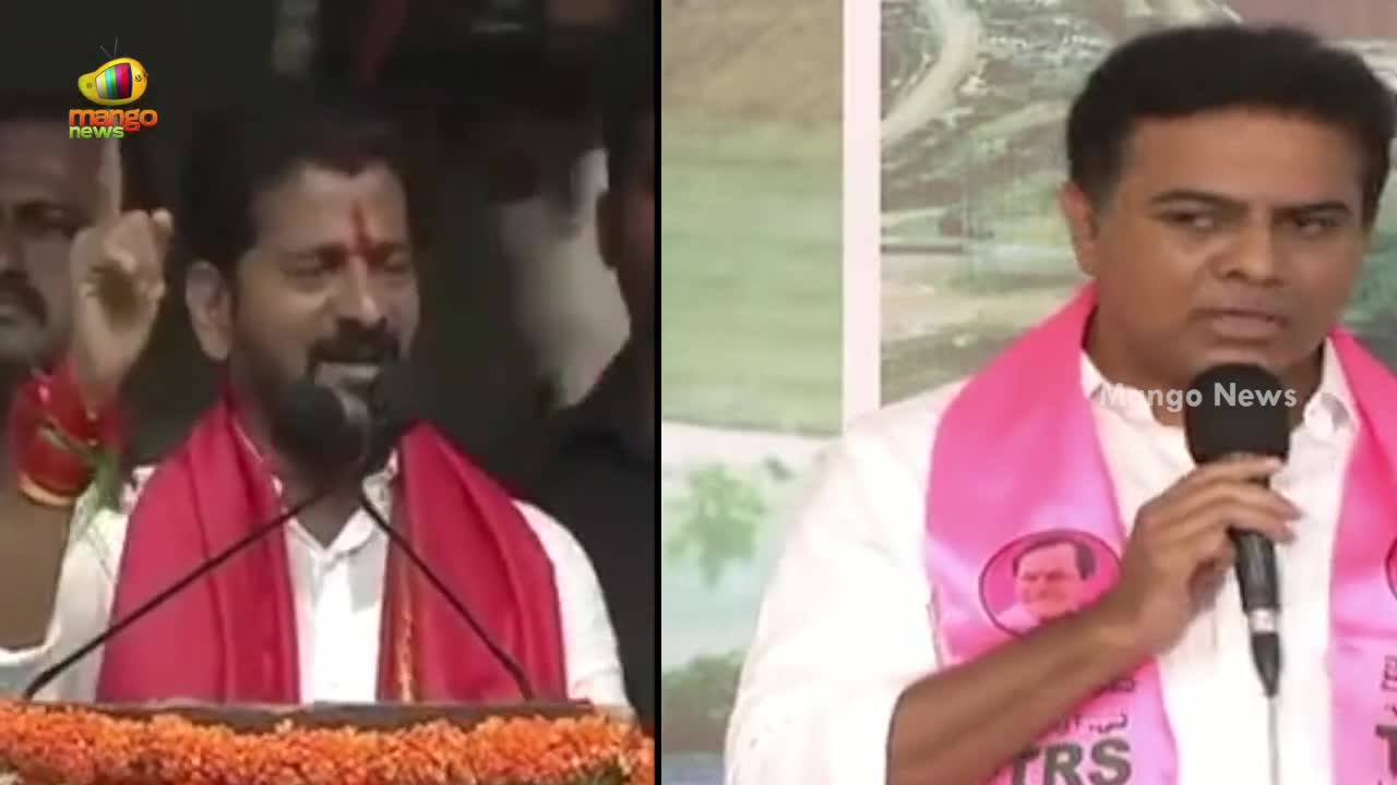 Combat of Words Between Revanth Reddy And KTR | Congress Vs TRS | Telangana Politics | Mango News