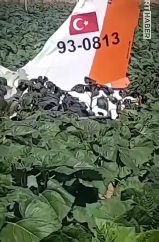 Military training plane crashes in Turkey, resulting in the death of two ministry's report