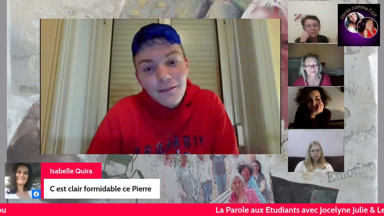 Les Etudiants ont la Parole 09/11 avec Jocelyne & Leelou Charlotte, Claire et Pierre