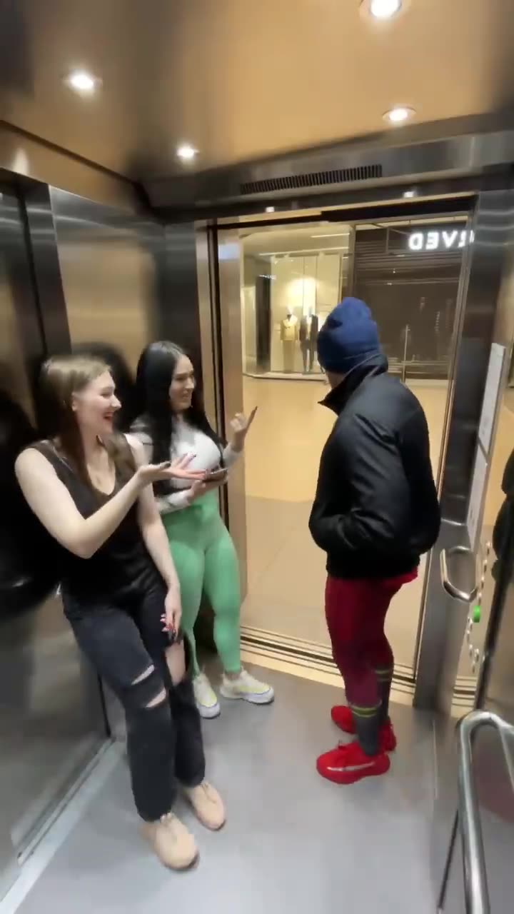 Superman Elevator Prank