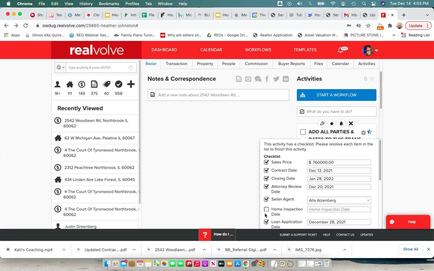 Realvolve - buyer under contract