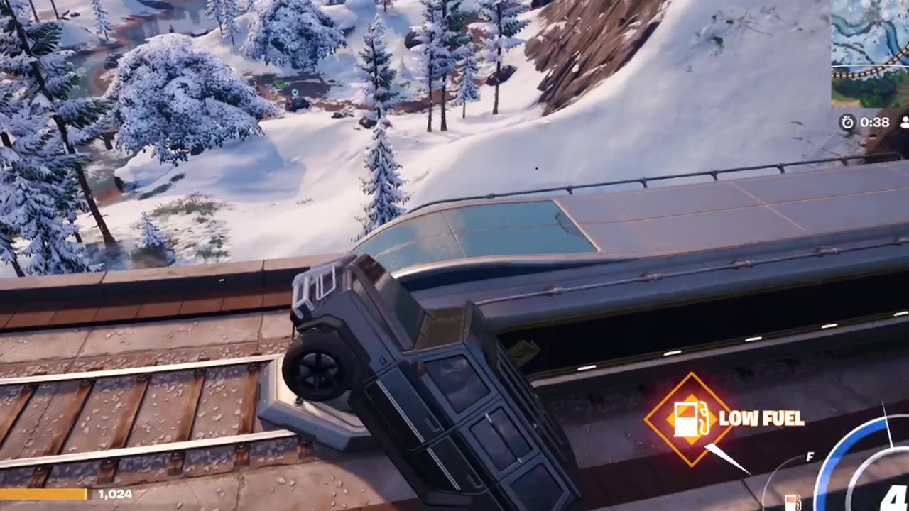 FortniteC5S1Wanted to see what happen if you in the car on the bridge when the train coming#fortnite