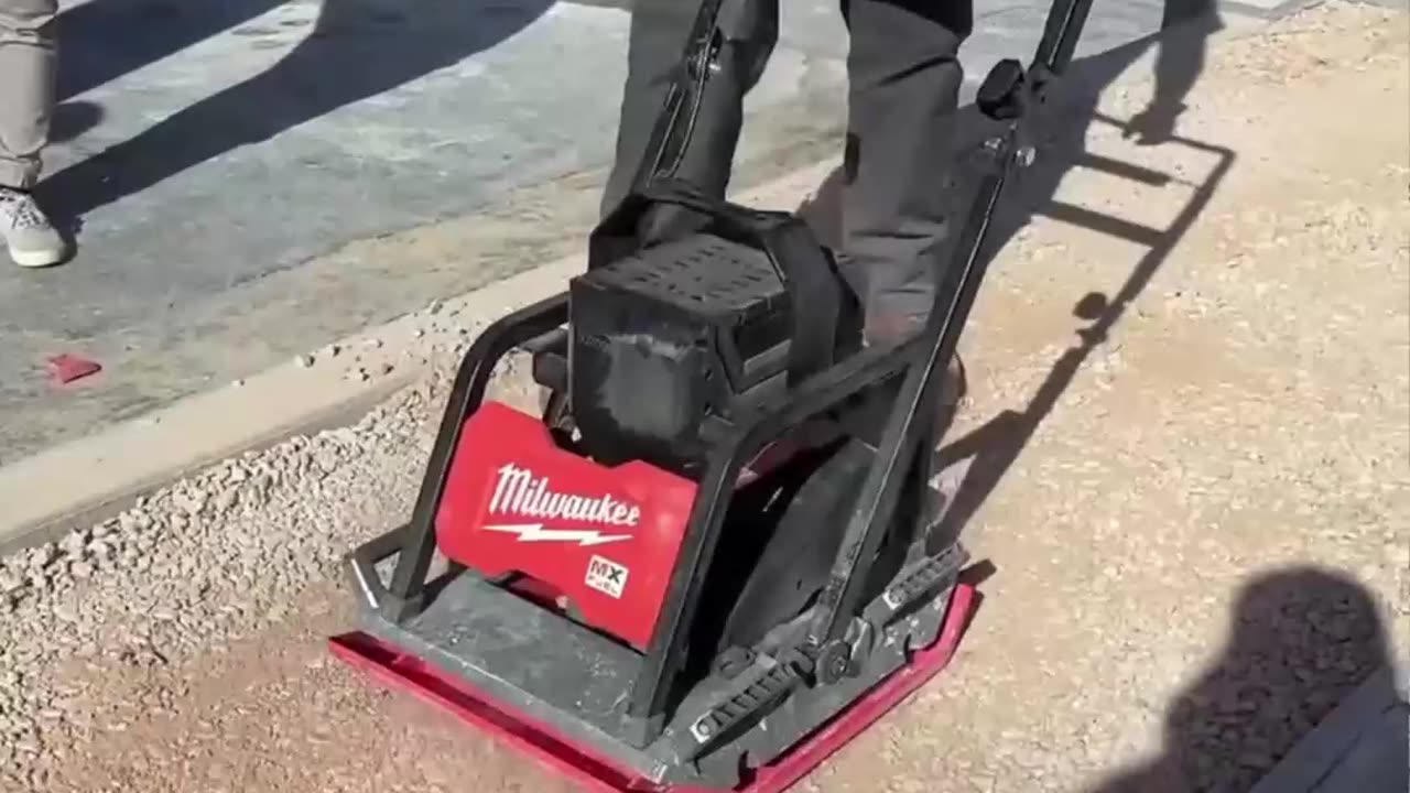 Available soon is this @milwaukeetool MX Fuel plate compactor