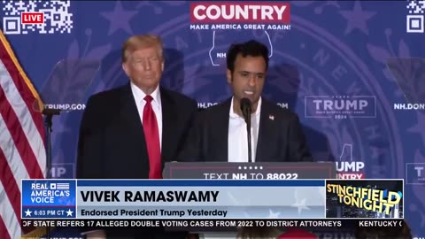 Trump in New Hampshire with Vivek