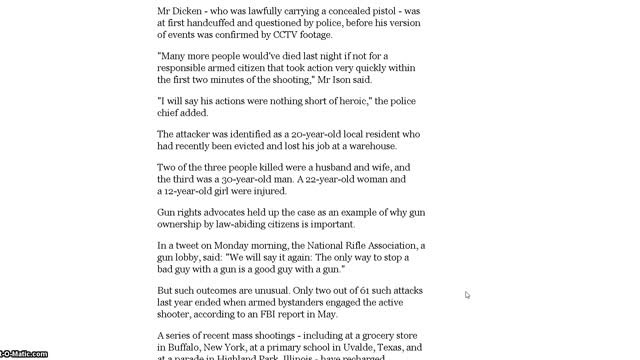 Armed 'hero' stopped mass shooter at Indiana mall