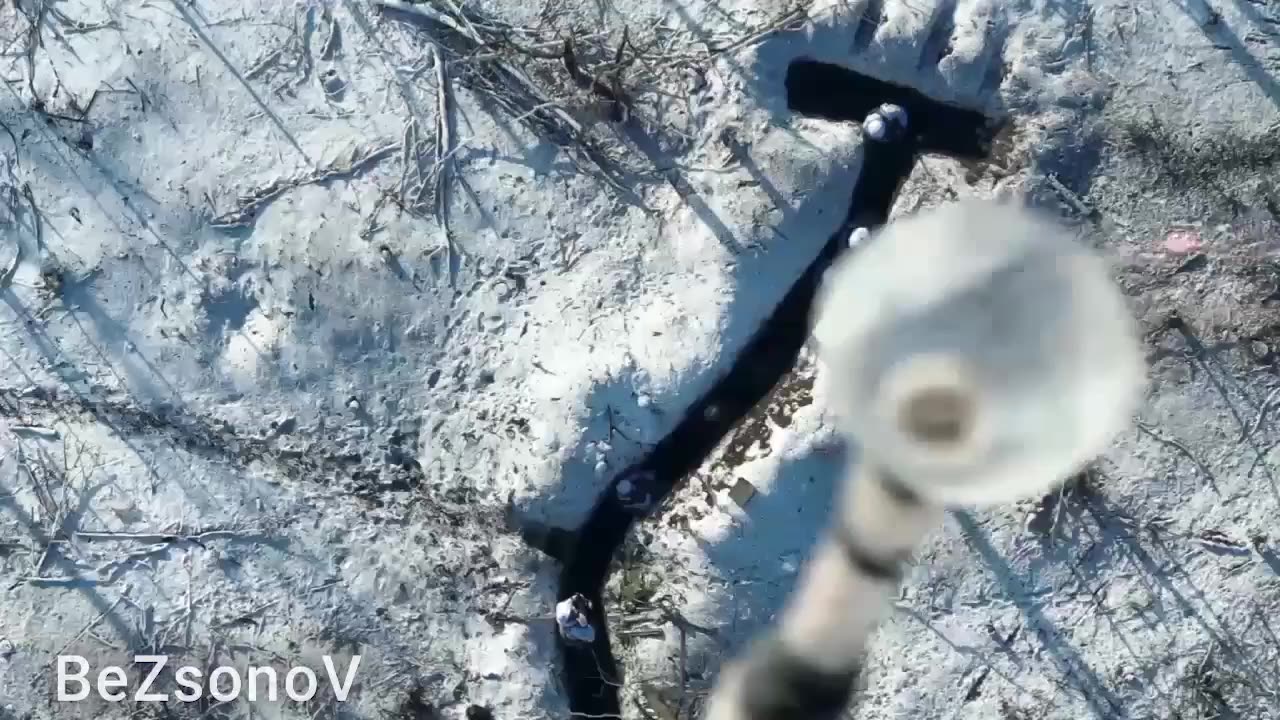 Precise dropping of VOG directly into the trenches of the Armed Forces of Ukraine.