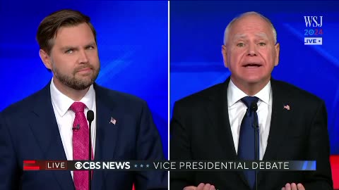 Jd vance tim walz vice presidential debate of 2024 JD vance won debate 10/2/24part1