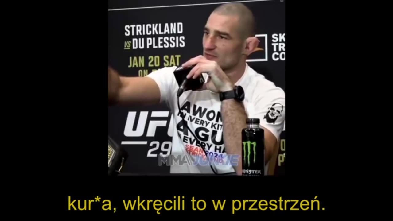 Sean Strickland , Mistrz UFC ostro krytykujeTrudeau i ideologię płci Napisy PL