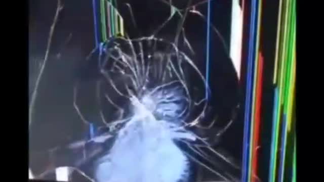 He has ruined the TV for playing football, but he is not watching football yet