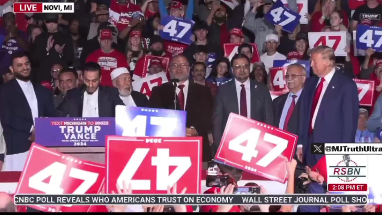 Arab and Muslim Leaders in Michigan showed up to Endorse Trump as President