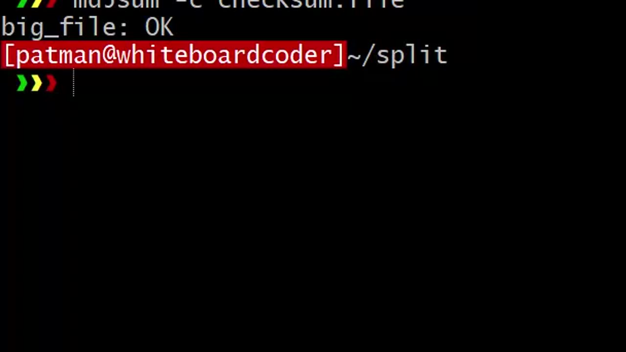 linux: md5sum