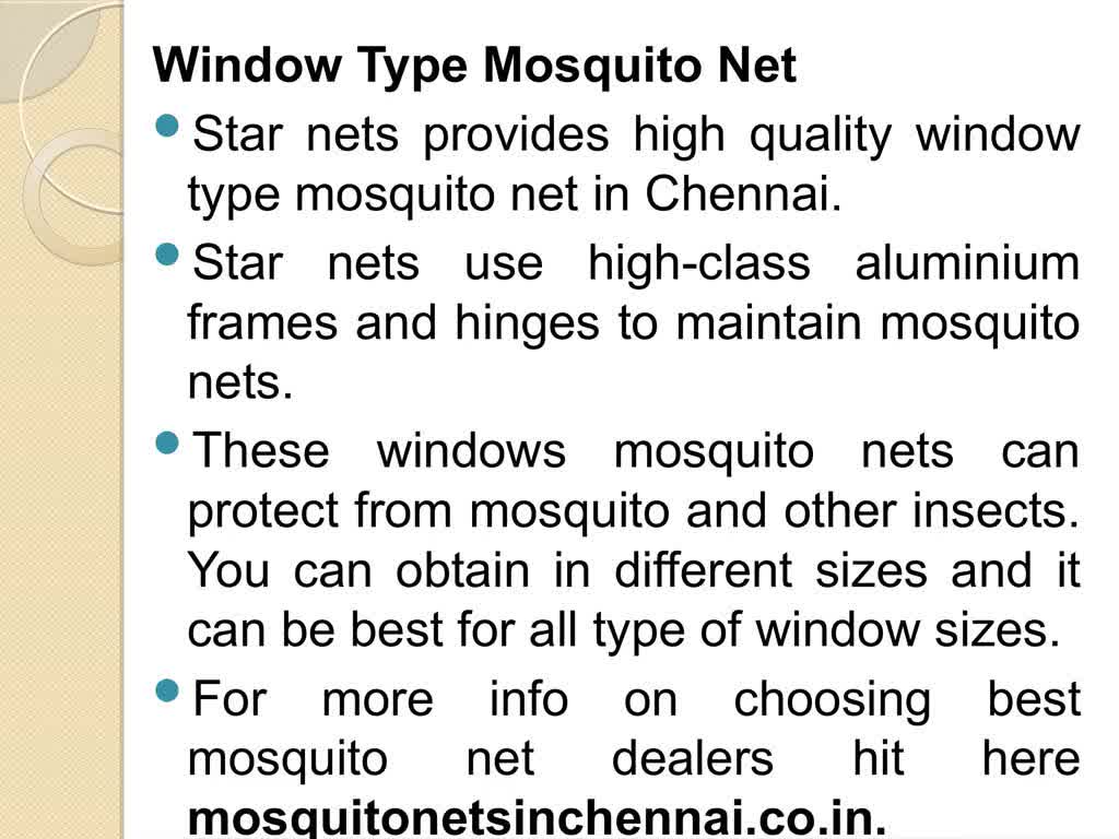 Guide to find mosquito nets in chennai