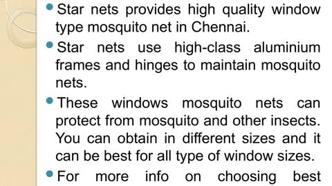 Guide to find mosquito nets in chennai