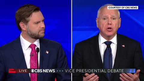 Tim Walz Uses JD Vance's Own Words To Slam Former President Donald Trump - VP Debate