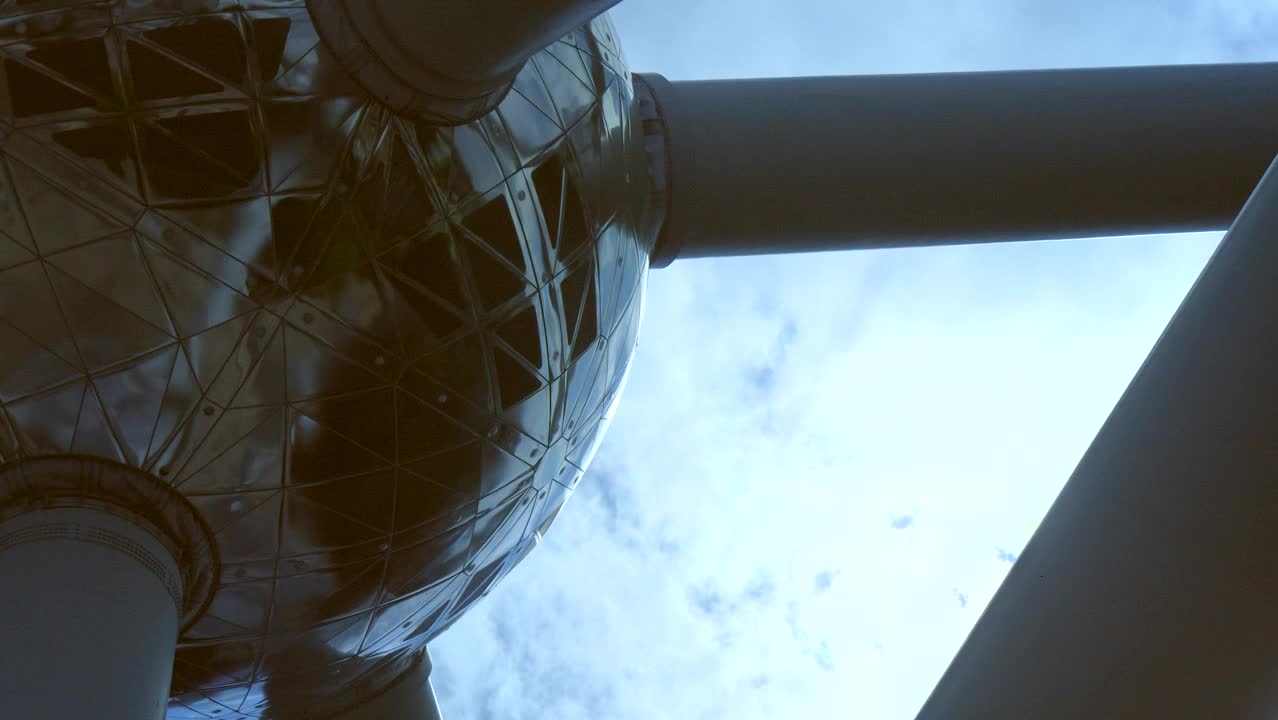 Close Up of Atomium Monument Sphere