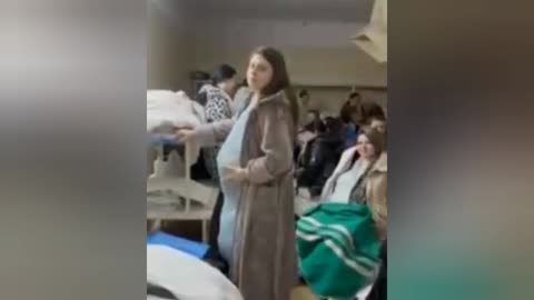 The basement is overflowing with pregnant women, children, and the elderly. RUSSIA ATTACKS UKRAINE