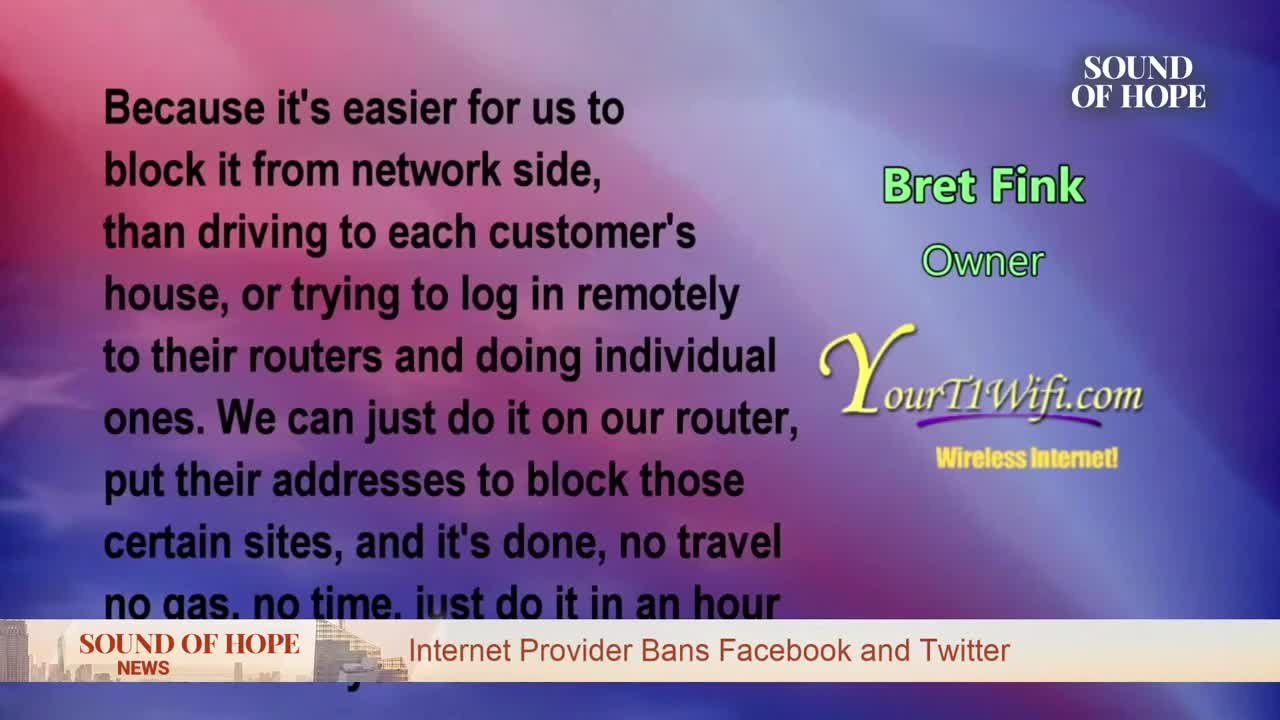 Your T1 Wifi, internet provider blocks Face & Twitter.