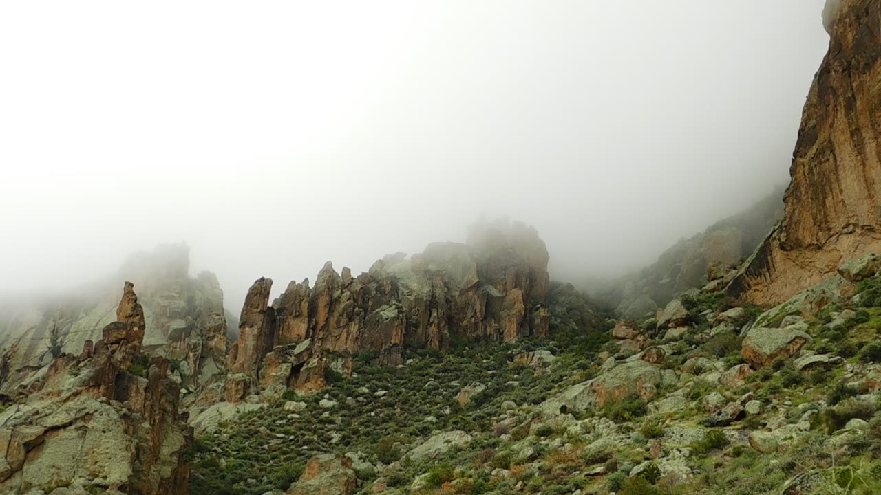 'Clouds and Crags' - Desert Mountain Landscape